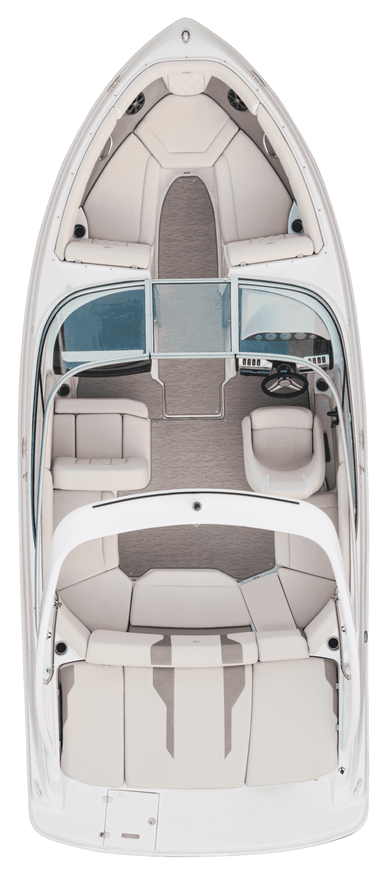 Rzut z góry układu pokładu Regal 2000 ES.