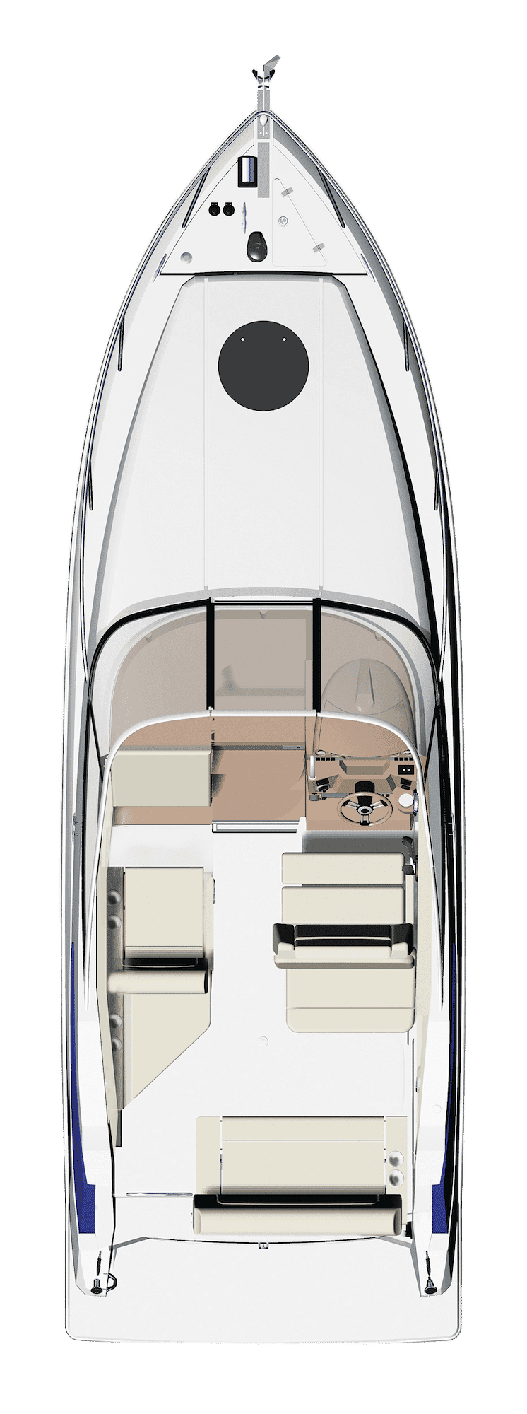 Układ kokpitu Regal 26 Express.