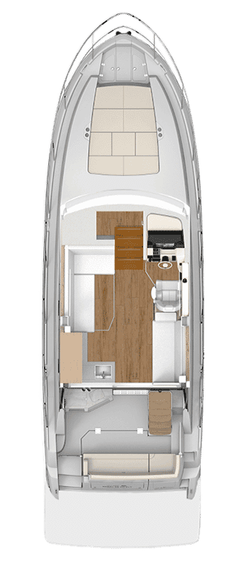 Układ kokpitu modelu Regal 38 FLY.