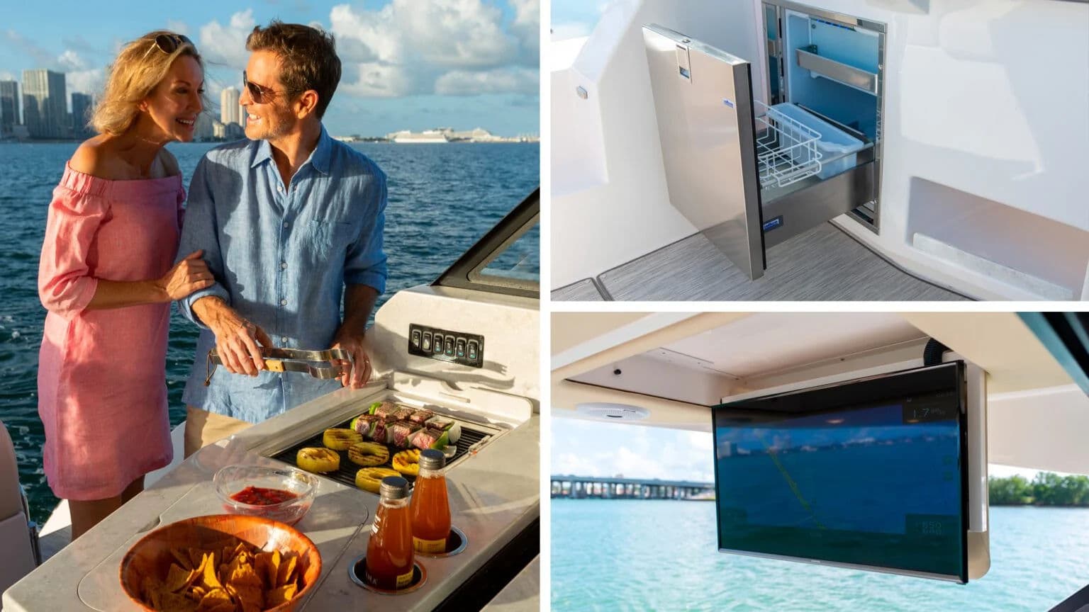 Zewnętrzne centrum napojów w kokpicie rufowym 38 FLY.