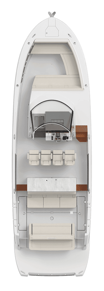 Układ kokpitu modelu Regal 38 SURF.