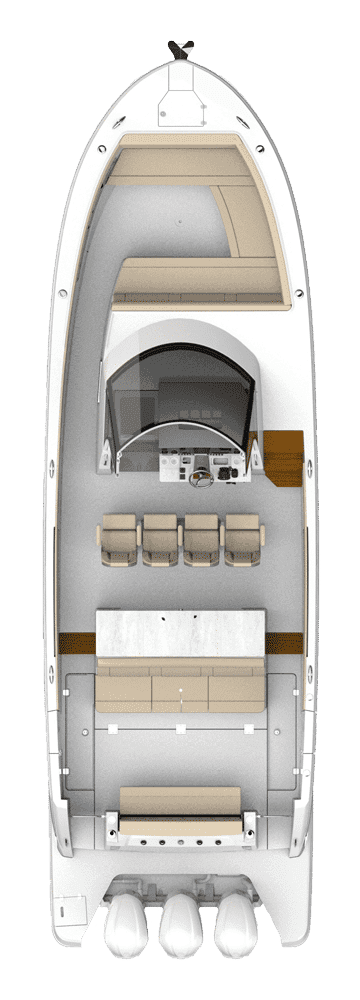 Układ kokpitu modelu Regal 38 SAV.