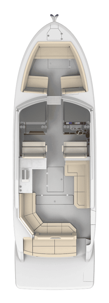 Plan układu pokładu modelu Regal LS36.