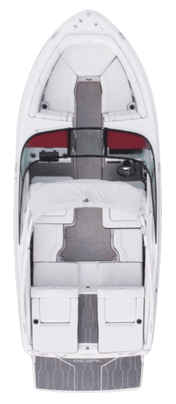 Rzut z góry układu pokładu Regal LS2.