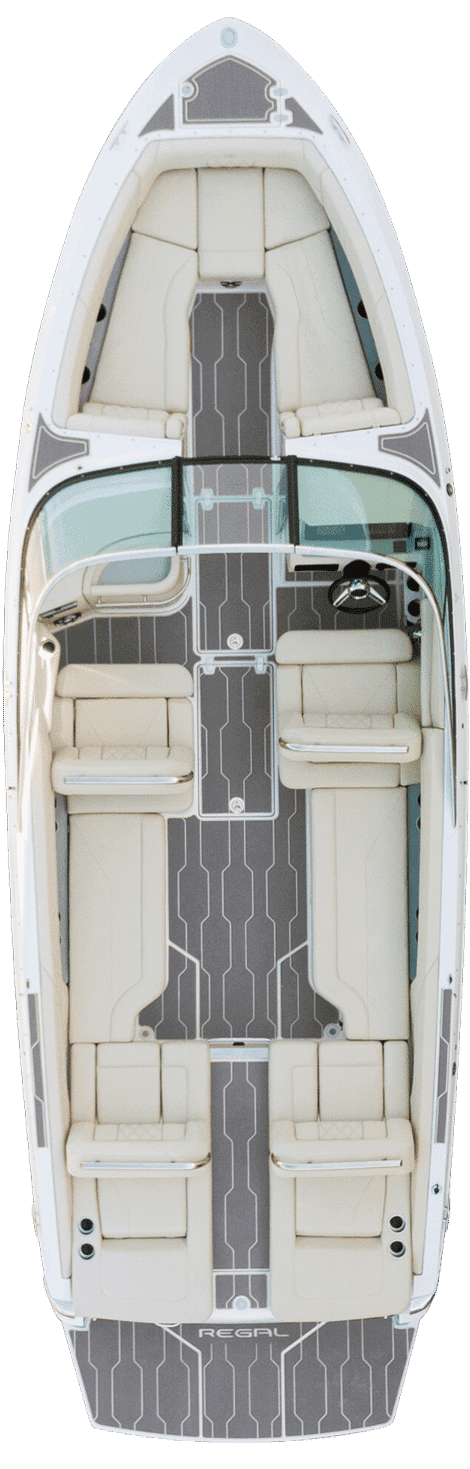 Rzut z góry układu pokładu modelu Regal LS6.