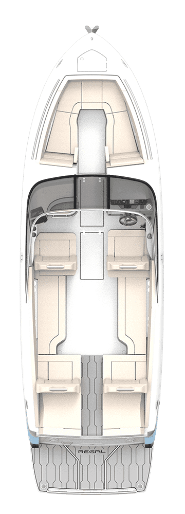 Rzut układu kokpitu LS9 SURF.