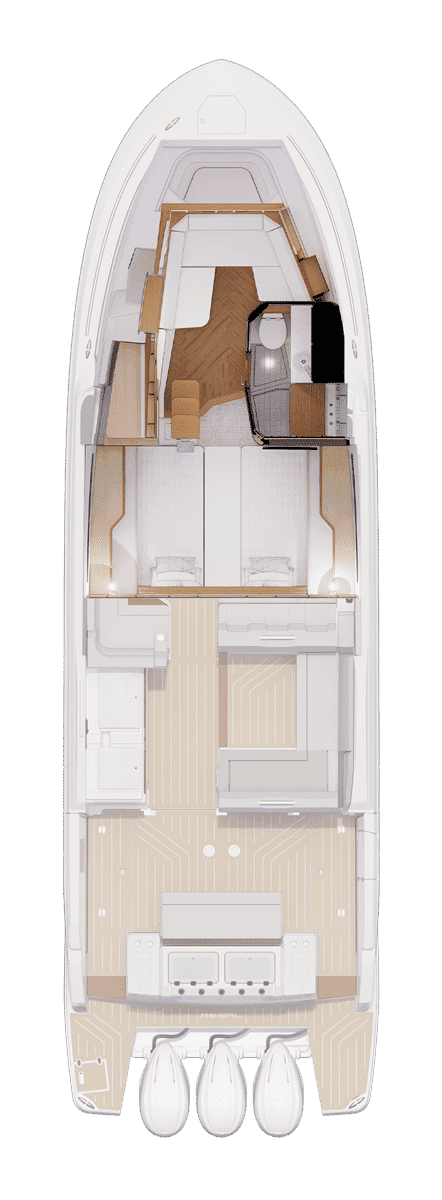 Układ kabiny modelu Regal LX43.