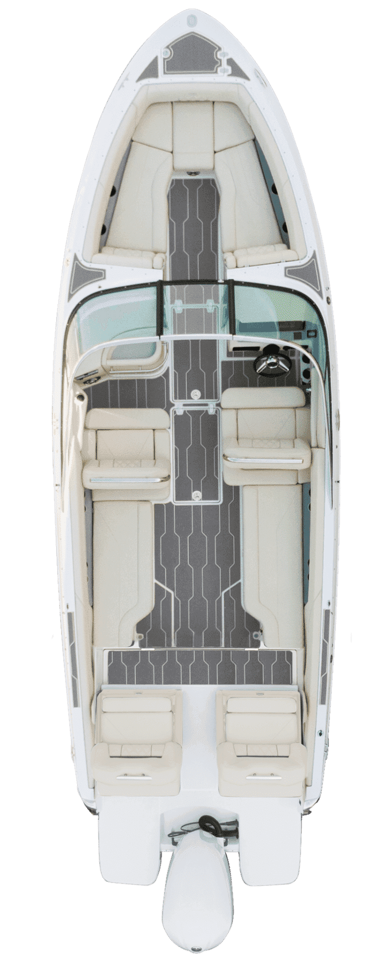 Rzut z góry układu pokładu modelu Regal LX6.