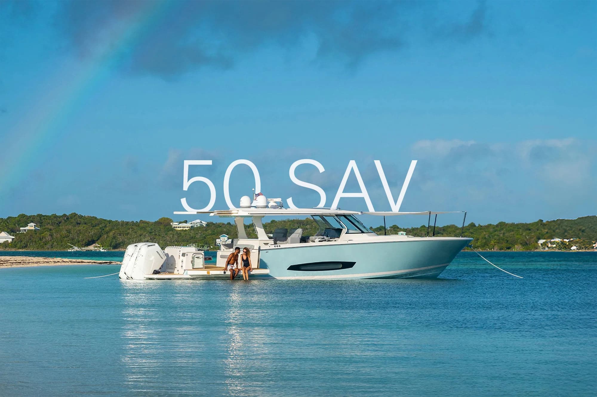 Model 50 SAV przy spokojnym brzegu.