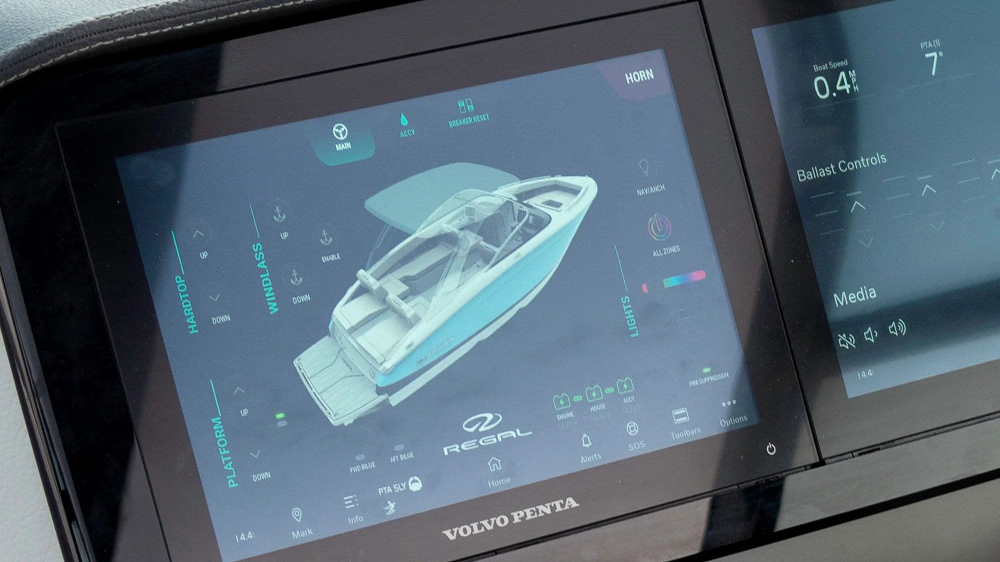 Panel cyfrowego sterowania i ekran Garmin