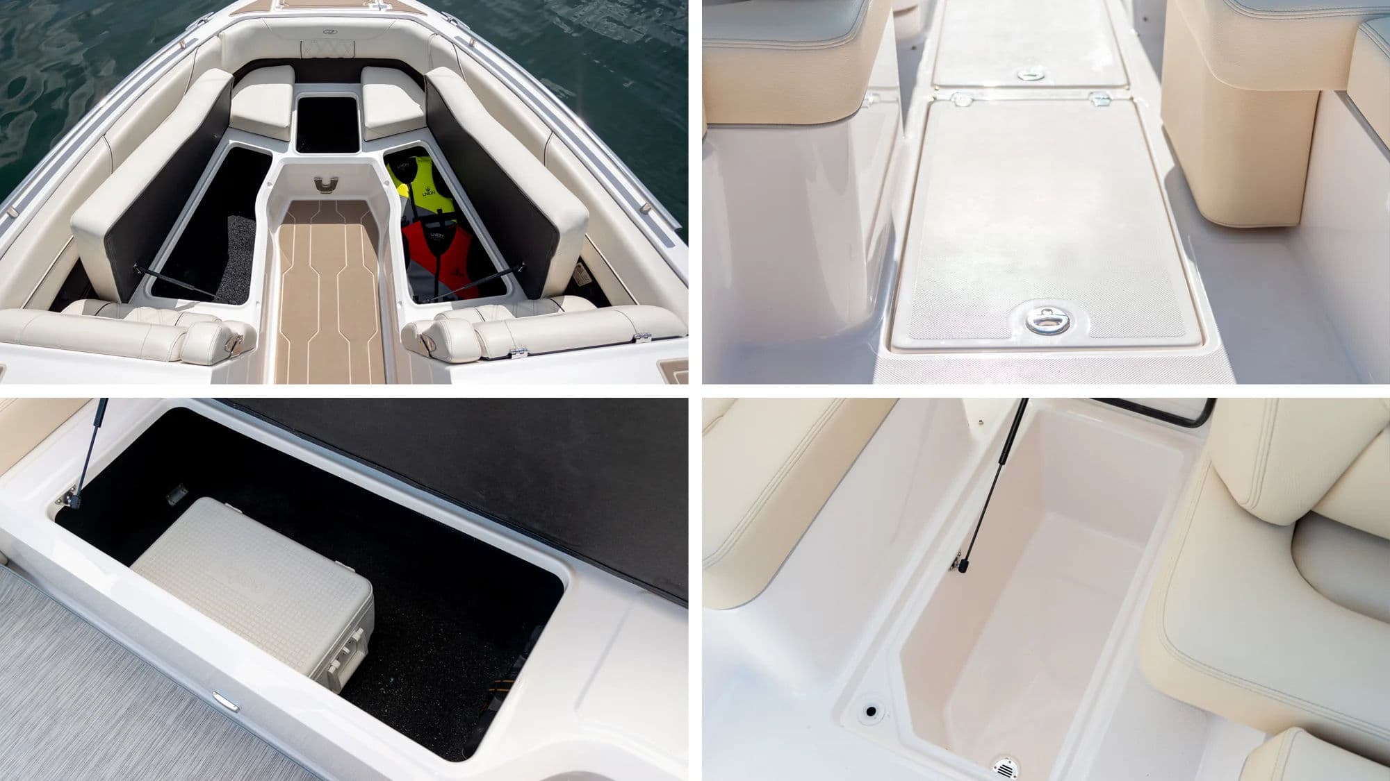 Schowki pod siedzeniami w modelu LS6