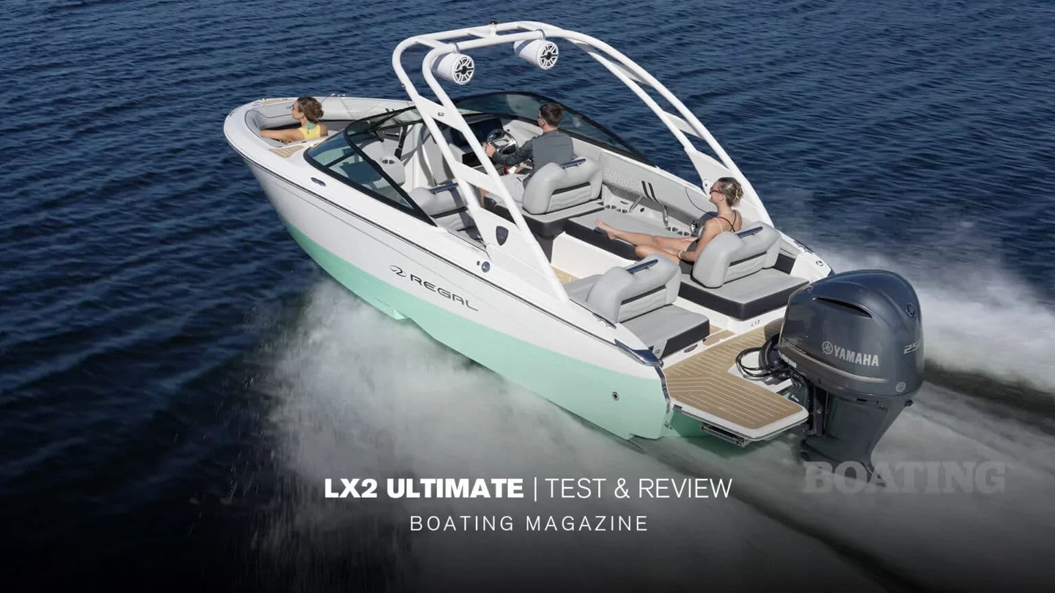 Miniatura recenzji „Test LX2 Ultimate” przygotowanej przez Boating Magazine.