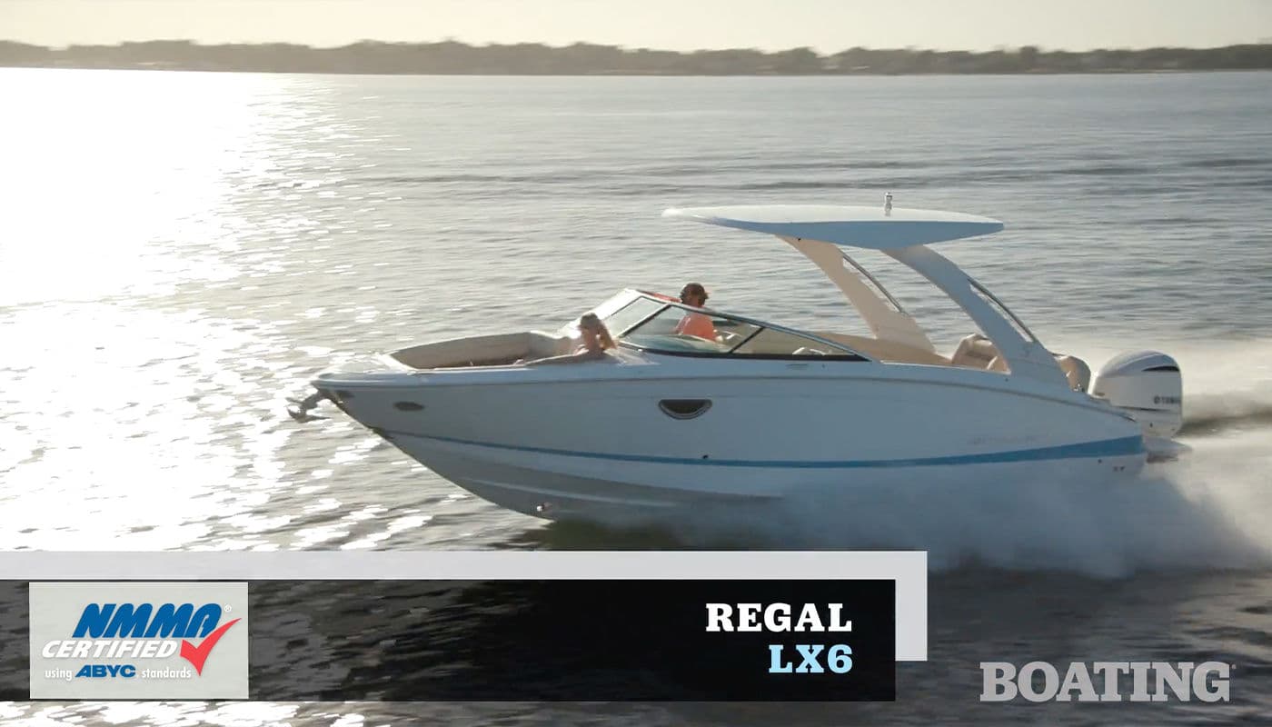 Miniatura recenzji „Test LX6” przygotowanej przez Boating Magazine.