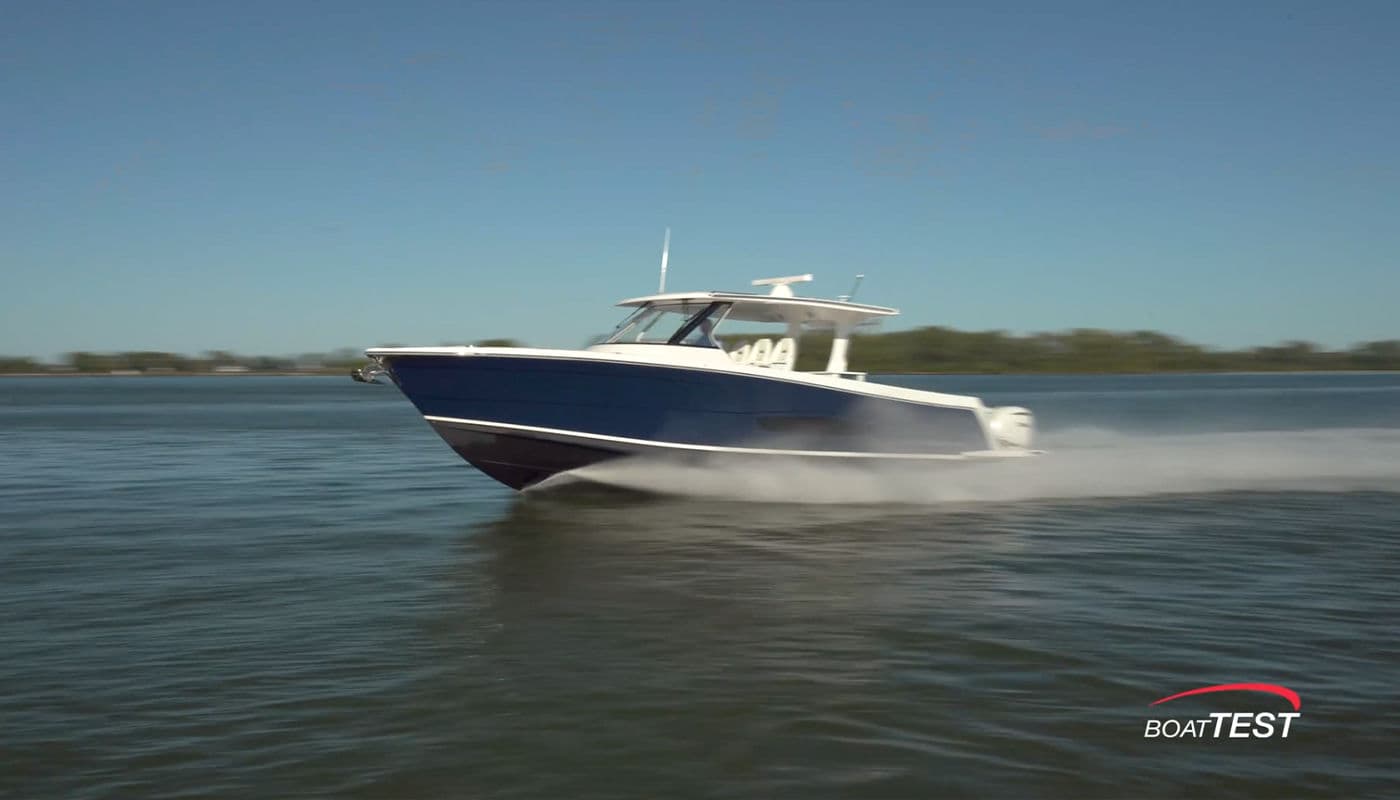 Miniatura recenzji „Test 38 SAV” przygotowanej przez BoatTest.com.