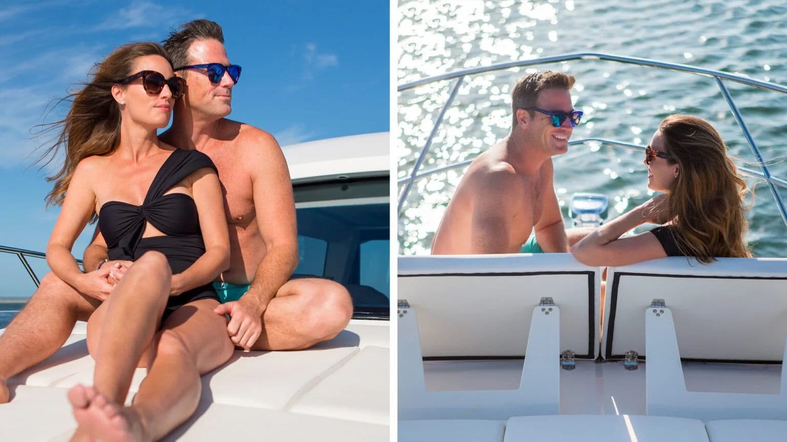 Leżanka dziobowa na Regal 42 FLY.