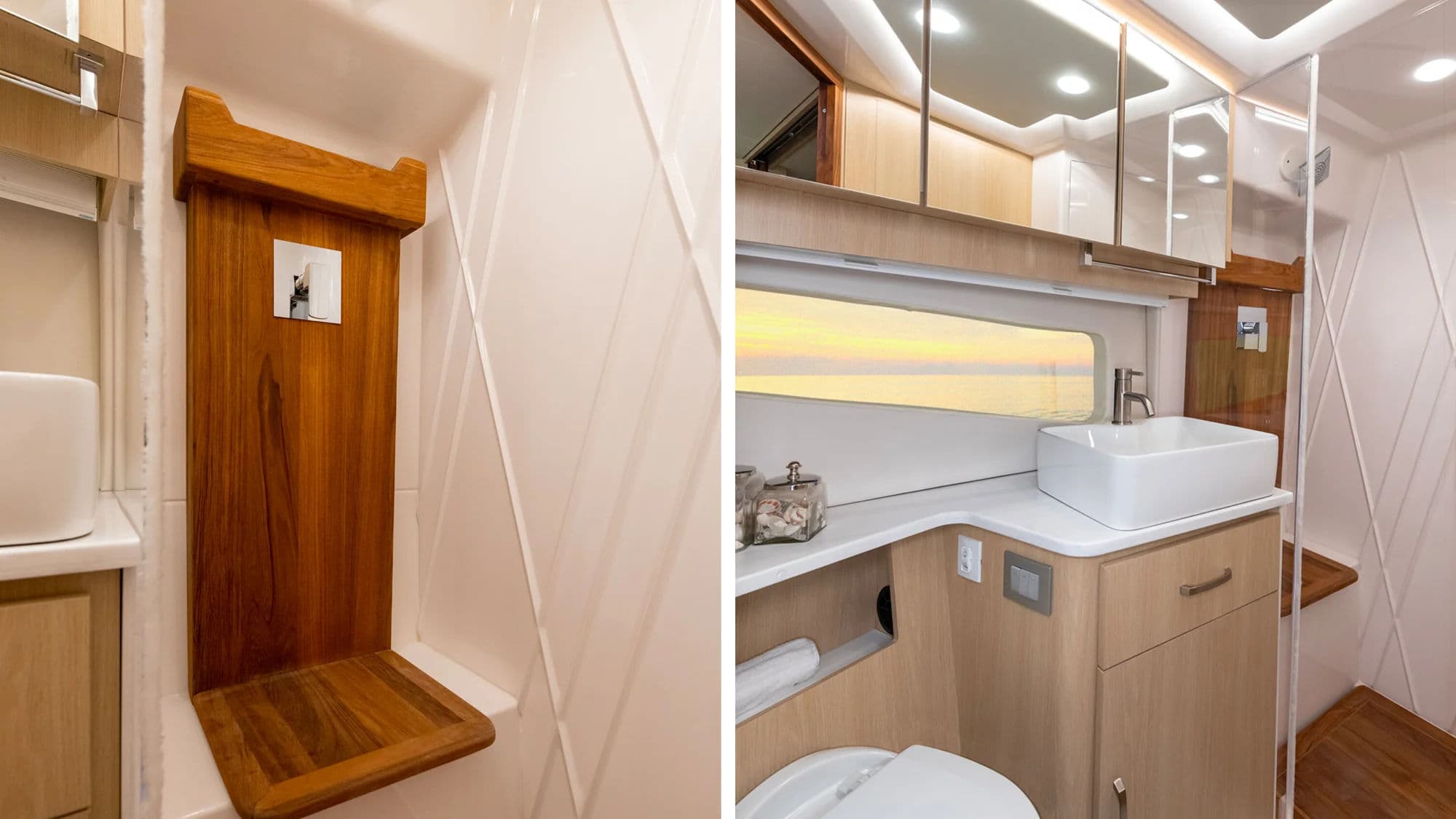 Łazienka z osobnym prysznicem w Regal 42 Grande Coupe.