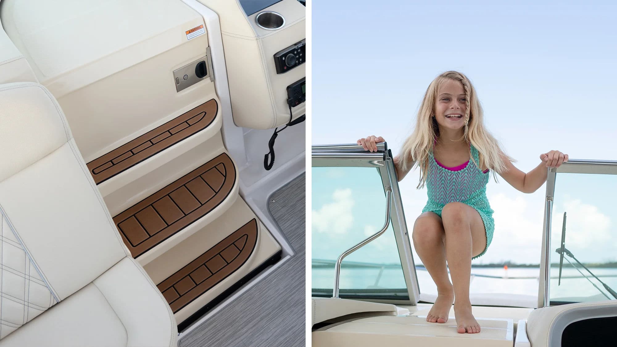 Zintegrowane stopnie prowadzące na dziób